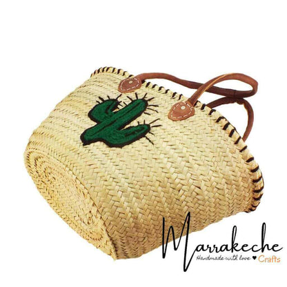 Handwoven Cactus Straw Beach Bag – Artisan Made Summer Tote